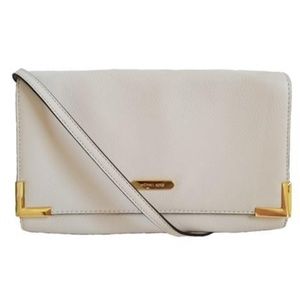 Michael Kors- Beverly Genuine Oversized Cream Leat